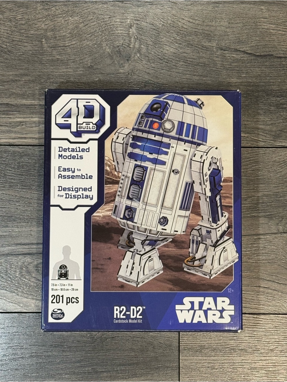 Star Wars R2-D2 4D Build 201 Piece Cardstock Model Kit NEW